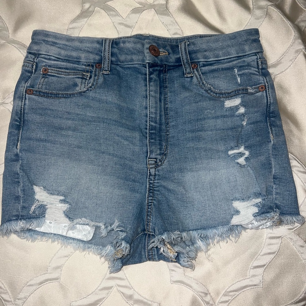 American Eagle Outfitters Light Blue Denim Short